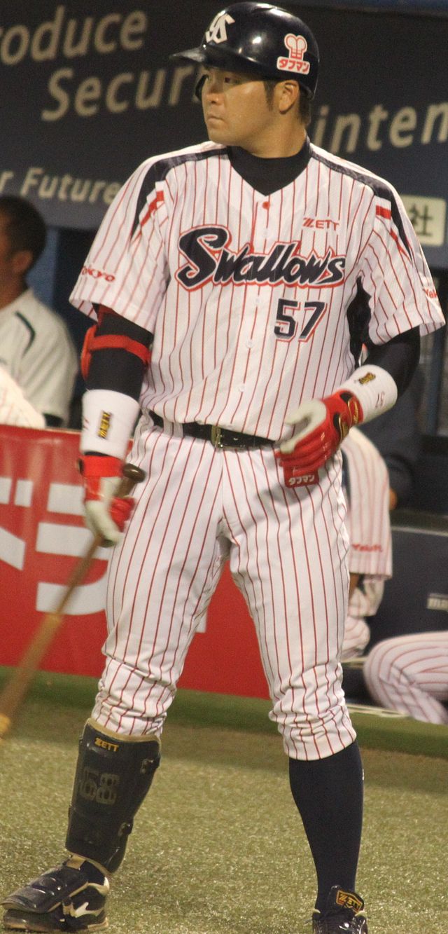 File:20130929 Jun Matsui, outfielder of the Tokyo Yakult Swallows, at Meiji  Jingu Stadium.JPG - Wikimedia Commons