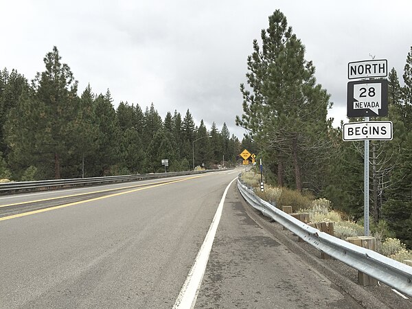 View northward from the south end of SR 28 in northwestern Douglas County, October 2015