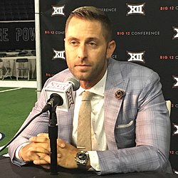 Kliff Kingsbury (pictured in 2017), is the current head coach of the Arizona Cardinals