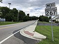 File:2021-08-16 14 15 10 View west along Maryland State Route 267 (Bladen Street) at Maryland State Route 7 (Old Philadelphia Road) just northeast of Charlestown in Leslie, Cecil County, Maryland.jpg