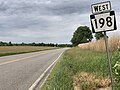 File:2022-06-05 11 49 40 View west along Pennsylvania State Route 198 (Pierpoint Road) at South Beaver Road-Beaver Center Road in Beaver Township, Crawford County, Pennsylvania.jpg