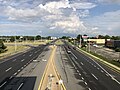 File:2022-07-25 17 55 19 View east along Delaware State Route 58 (Churchmans Road) from the overpass for Delaware State Route 7 (Stanton-Christiana Road) in Stanton, New Castle County, Delaware.jpg