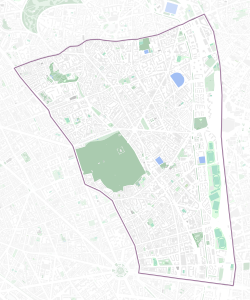 20th arrondissement of Paris - OSM 2020.svg
