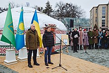 Сергій Нагорняк і Юрій Терехов відкривають Юрту незламності у Харкові