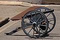 1867 Whitworth 2 pounder rifled muzzle loading "mountain" gun at Fort Glanville, South Australia. Formerly a signal gun at Fort Largs, South Australia Possibly only 1 of 2 of this model in existance.