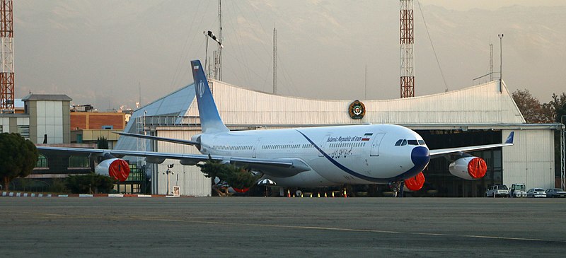 File:A340 Government of Iran in Mehrabad Airport 2018.jpg