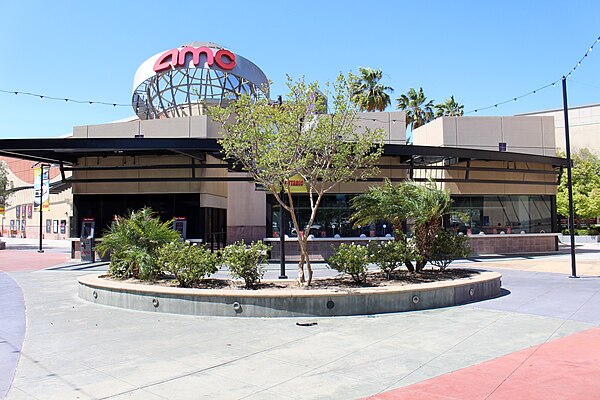 A typical AMC Theatres megaplex with 30 screens at Ontario Mills in Ontario, California.