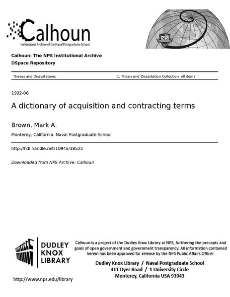 File:A dictionary of acquisition and contracting terms (IA adictionaryofcqu1094538522).pdf