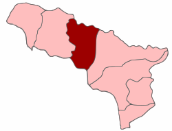 موقعیت شهرستان سوخومی در نقشه