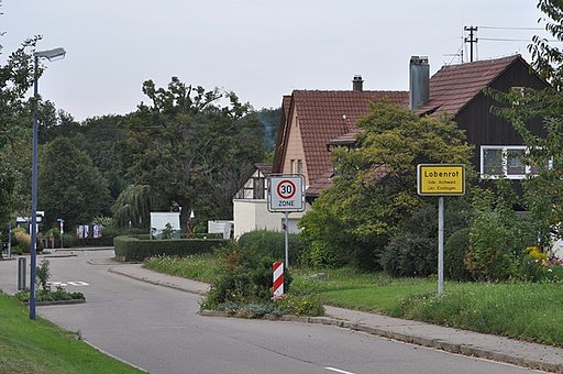 Aichwald-Lobenrot Schanbacher Straße - geo.hlipp.de - 116524