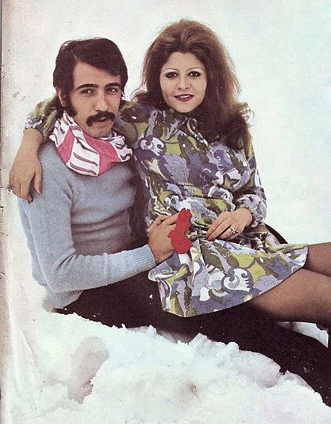 File:Ali Hatami with Zari Khoshkam (wife).jpg