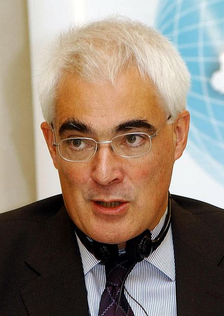 Alistair Darling, Chancellor of the Exchequer in 2008.