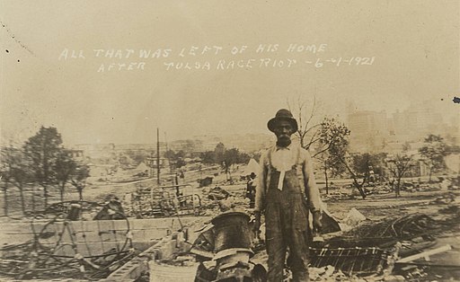 All That Was Left of His Home after the Tulsa Race Riot, 6-1-21 (Ag2013.0002) (cropped)