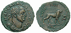 Image 8A Carausius coin from Londinium mint. (from History of London)