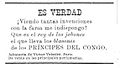 Enginyós anunci de la saboneria de Victor Vaissier de París publicat entre els articles de La Ilustración Ibérica