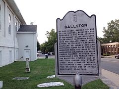 Ballston Historical Marker, July 2013 Arlington VA Ballston Historical Marker.jpg
