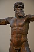 Artemision Zeus or Poseidon, c. 460 BC, Archaeological Museum of Athens (14082183174).jpg