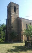 Clocher de l'église d'Artiguedieu.