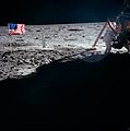Neil Armstrong près du module lunaire d'Apollo 11.