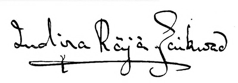 File:Autograph of Indira Raje Gaikwad.jpg