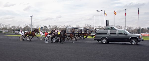 Mobile starting gate at Vincennes, France