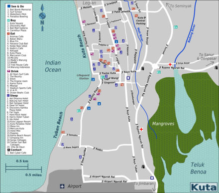 Map of Kuta