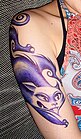 Lennie Mace (Tokyo) ballpoint body art (temporary tattoo) 2006.