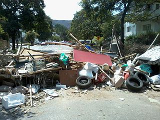 <span class="mw-page-title-main">Guarimba</span> Protest method of erecting street barricades