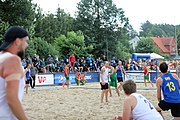 Deutsch: Beachhandball Europameisterschaften 2019 (Beach handball Euro); Tag 2: 3. Juli 2019 – Männer, Vorrunde Gruppe D, Ungarn-Schweden 2:0 (23:22, 32:24) English: Beach handball Euro; Day 2: 3 July 2019 – Women Preliminary Round Group A – Men Preliminary Round Group D – Hungary-Sweden 2:0 (23:22, 32:24)