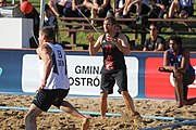 Deutsch: Beachhandball Europameisterschaften 2019 (Beach handball Euro); Tag 4: 5. Juli 2019 – Männer, Viertelfinale, Dänemark-Frankreich 2:0 (19:14, 12:10) English: Beach handball Euro; Day 4: 5 July 2019 – Quarter Final Men – Denmark-France 2:0 (19:14, 12:10)