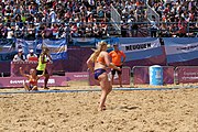 Deutsch: Beachhandball bei den Olympischen Jugendspielen 2018 in Buenos Aires; Tag 7, 13. Oktober 2018; Mädchen, Halbfinale – Niederlande-Kroatien 0:2 English: Beach handball at the 2018 Summer Youth Olympics in Buenos Aires at 13 October 2018 – Girls Semifinal – Netherlands-Croatia 0:2 Español: Handball de playa en los Juegos Olimpicos de la Juventud Buenos Aires 2018 en 13 de octubre de 2018 – Semifinales Femeninas - Países Bajos-Croacia 0:2