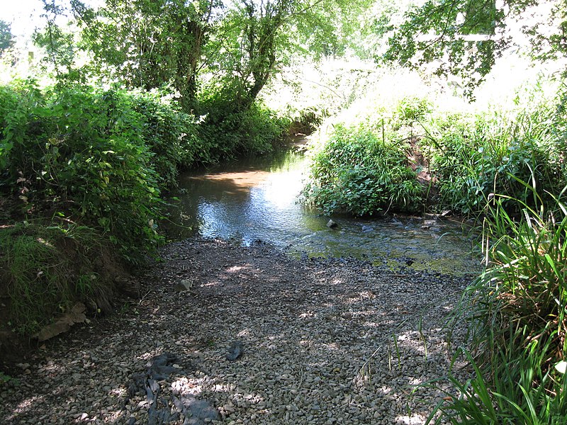 File:Birchwood Lane Byway enters Candlestick Brook - geograph.org.uk - 2590268.jpg