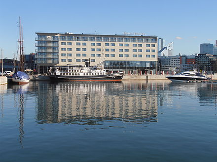 Hotel Euroopa seen from the Marina of the Port of Tallinn