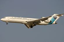Iran Aseman Airlines operated the last scheduled 727 passenger flight in 2019. Boeing 727-228-Adv, Iran Aseman Airlines AN1003609.jpg