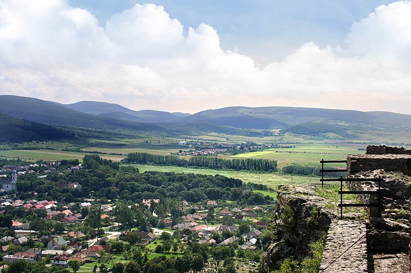 File:Boldogkő Castle - village panorama - Hungary.jpg