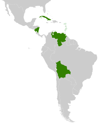 <span class="mw-page-title-main">ALBA</span> Intergovernmental organization of Latin American and Caribbean states