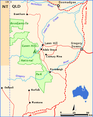 <span class="mw-page-title-main">Boodjamulla National Park</span> Protected area in Queensland, Australia
