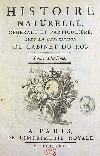 <i>Histoire Naturelle</i> 1749–1804 encyclopedic collection by Buffon
