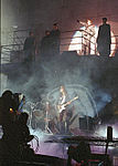 Roger Waters apresentando The Wall em Berlim a 21 de Julho de 1990.
