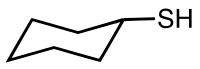 Structural formula of cyclohexanethiol