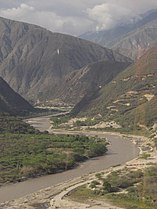 Chicamocha-joki Piedecuestan kunnassa.