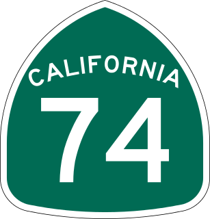 California State Route 74 Highway in California