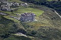 Camelot Castle Hotel in Tintagel aerial view (29883687201).jpg