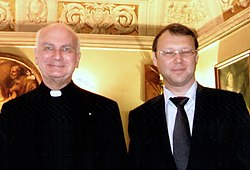 kardinál Foley s Jaroslavem Ternovským