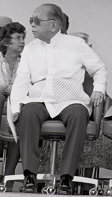 Carlos P. Romulo at the Clark Air Base (1979)