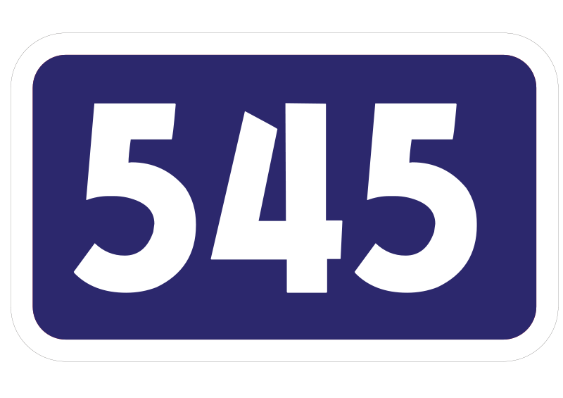 File:Cesta II. triedy číslo 545.svg