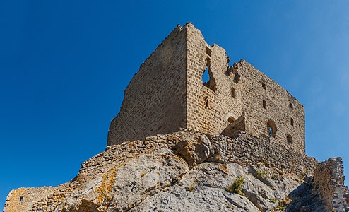 Third ring wall Château de Quéribus France