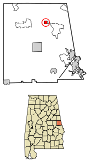 Thumbnail for File:Chambers County Alabama Incorporated and Unincorporated areas Five Points Highlighted 0126200.svg