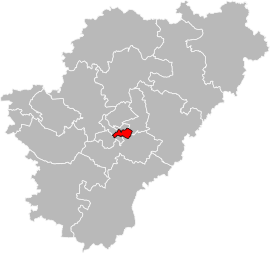 Situation of the canton of Angoulême-3 in the department of Charente