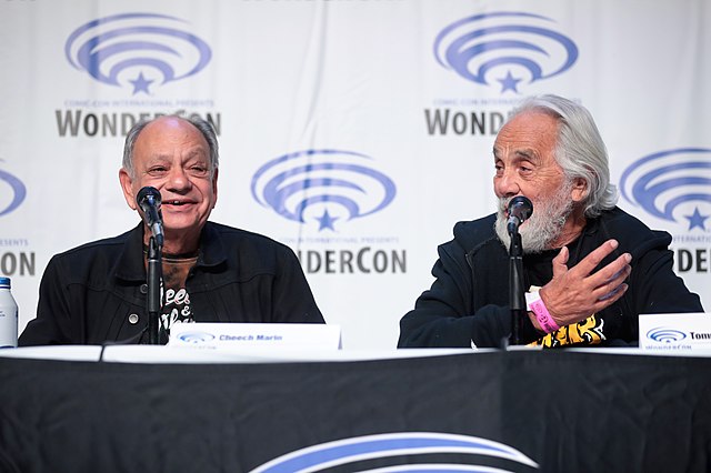 Cheech Marin and Tommy Chong at the 2022 WonderCon